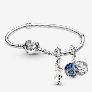 Disney Frozen Pandora Moments Olaf Charm Bracelet Set